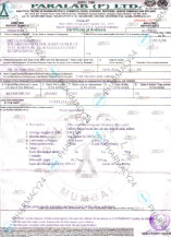 Сертификат качества препарата Левитра Сертификат качества PARALAB